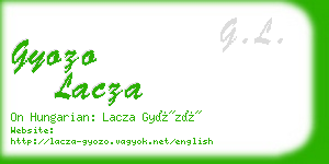 gyozo lacza business card